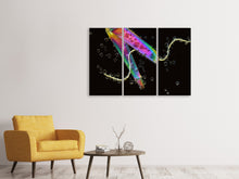 Laden Sie das Bild in den Galerie-Viewer, Leinwandbild 3-teilig Die Kunst des Schneidens