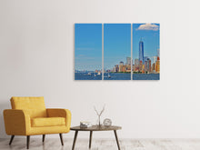 Laden Sie das Bild in den Galerie-Viewer, Leinwandbild 3-teilig Top Wetter in Manhattan