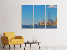 Laden Sie das Bild in den Galerie-Viewer, Leinwandbild 3-teilig Top Wetter in Manhattan