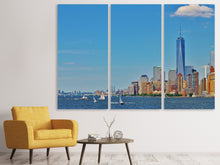 Laden Sie das Bild in den Galerie-Viewer, Leinwandbild 3-teilig Top Wetter in Manhattan