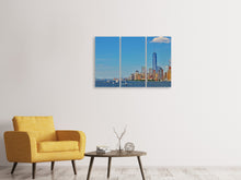 Laden Sie das Bild in den Galerie-Viewer, Leinwandbild 3-teilig Top Wetter in Manhattan