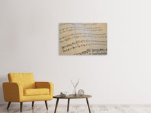 Laden Sie das Bild in den Galerie-Viewer, Leinwandbild 3-teilig Die Musiknoten