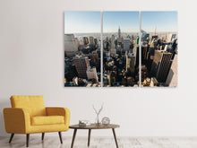 Laden Sie das Bild in den Galerie-Viewer, Leinwandbild 3-teilig Über den Dächern von NYC