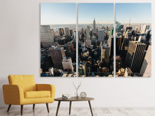 Laden Sie das Bild in den Galerie-Viewer, Leinwandbild 3-teilig Über den Dächern von NYC