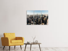 Laden Sie das Bild in den Galerie-Viewer, Leinwandbild 3-teilig Über den Dächern von NYC