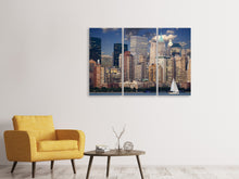 Laden Sie das Bild in den Galerie-Viewer, Leinwandbild 3-teilig Segeltörn New York