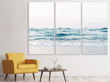 Laden Sie das Bild in den Galerie-Viewer, Leinwandbild 3-teilig Alleine am Strand