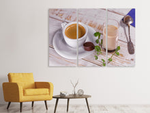 Laden Sie das Bild in den Galerie-Viewer, Leinwandbild 3-teilig Lieblingsgetränk Kaffee