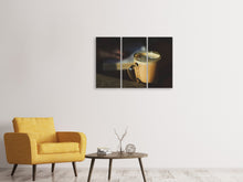 Laden Sie das Bild in den Galerie-Viewer, Leinwandbild 3-teilig Milch-Kaffee