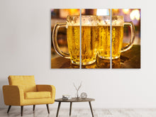 Laden Sie das Bild in den Galerie-Viewer, Leinwandbild 3-teilig 2 Biergläser