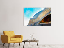 Laden Sie das Bild in den Galerie-Viewer, Leinwandbild 3-teilig Kunst Museum
