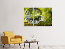 Laden Sie das Bild in den Galerie-Viewer, Leinwandbild 3-teilig Natur Kugel