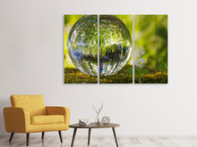 Laden Sie das Bild in den Galerie-Viewer, Leinwandbild 3-teilig Natur Kugel