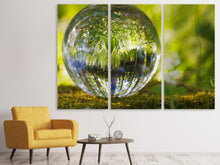 Laden Sie das Bild in den Galerie-Viewer, Leinwandbild 3-teilig Natur Kugel