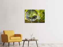 Laden Sie das Bild in den Galerie-Viewer, Leinwandbild 3-teilig Natur Kugel