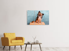 Laden Sie das Bild in den Galerie-Viewer, Leinwandbild 3-teilig Typisch Chihuahua