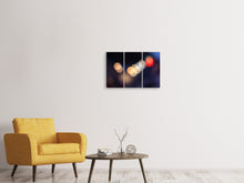 Laden Sie das Bild in den Galerie-Viewer, Leinwandbild 3-teilig Doppeltes Licht