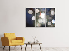 Laden Sie das Bild in den Galerie-Viewer, Leinwandbild 3-teilig Abstrakte Lichterpunkte