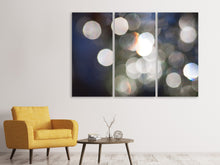 Laden Sie das Bild in den Galerie-Viewer, Leinwandbild 3-teilig Abstrakte Lichterpunkte