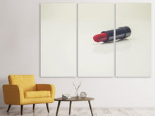 Laden Sie das Bild in den Galerie-Viewer, Leinwandbild 3-teilig Der Lippenstift