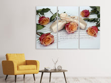 Laden Sie das Bild in den Galerie-Viewer, Leinwandbild 3-teilig Melodie der Liebe