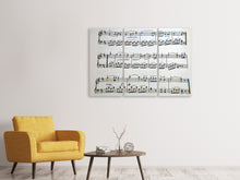 Laden Sie das Bild in den Galerie-Viewer, Leinwandbild 3-teilig Musik Noten