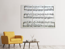 Laden Sie das Bild in den Galerie-Viewer, Leinwandbild 3-teilig Musik Noten
