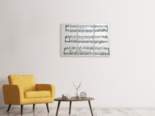 Laden Sie das Bild in den Galerie-Viewer, Leinwandbild 3-teilig Musik Noten