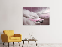 Laden Sie das Bild in den Galerie-Viewer, Leinwandbild 3-teilig Oldtimer im Wüstensand