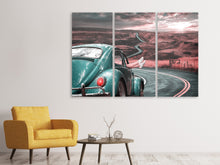 Laden Sie das Bild in den Galerie-Viewer, Leinwandbild 3-teilig Mit dem Oldtimer unterwegs