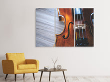 Laden Sie das Bild in den Galerie-Viewer, Leinwandbild 3-teilig Close up Violine