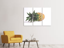 Laden Sie das Bild in den Galerie-Viewer, Leinwandbild 3-teilig XL Ananas