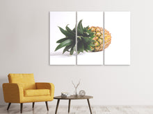 Laden Sie das Bild in den Galerie-Viewer, Leinwandbild 3-teilig XL Ananas