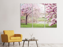 Laden Sie das Bild in den Galerie-Viewer, Leinwandbild 3-teilig Schöne Magnolien