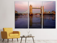 Laden Sie das Bild in den Galerie-Viewer, Leinwandbild 3-teilig Brücke in London