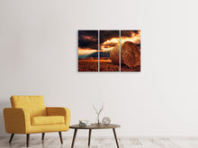 Laden Sie das Bild in den Galerie-Viewer, Leinwandbild 3-teilig Mystische Landschaft
