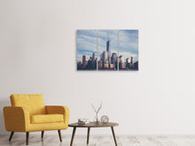 Laden Sie das Bild in den Galerie-Viewer, Leinwandbild 3-teilig Wolken am World Trade Center