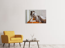 Laden Sie das Bild in den Galerie-Viewer, Leinwandbild 3-teilig Eine Buddha Skulptur