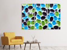 Laden Sie das Bild in den Galerie-Viewer, Leinwandbild 3-teilig Leuchtende Bonbons