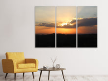 Laden Sie das Bild in den Galerie-Viewer, Leinwandbild 3-teilig Der Horizont von Afrika