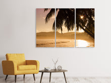 Laden Sie das Bild in den Galerie-Viewer, Leinwandbild 3-teilig Mein Lieblingsplatz am Strand