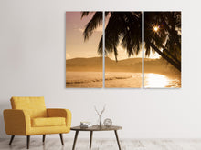 Laden Sie das Bild in den Galerie-Viewer, Leinwandbild 3-teilig Mein Lieblingsplatz am Strand