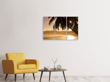 Laden Sie das Bild in den Galerie-Viewer, Leinwandbild 3-teilig Mein Lieblingsplatz am Strand