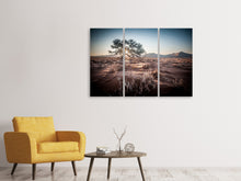Laden Sie das Bild in den Galerie-Viewer, Leinwandbild 3-teilig Sehnsucht Afrika