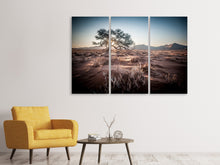Laden Sie das Bild in den Galerie-Viewer, Leinwandbild 3-teilig Sehnsucht Afrika