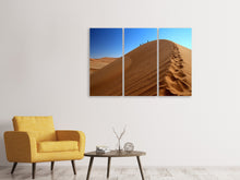 Laden Sie das Bild in den Galerie-Viewer, Leinwandbild 3-teilig Wüstenwanderung in Namibia