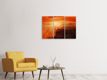 Laden Sie das Bild in den Galerie-Viewer, Leinwandbild 3-teilig Farbenprächtige Landschaft