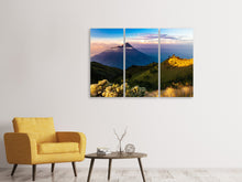 Laden Sie das Bild in den Galerie-Viewer, Leinwandbild 3-teilig Ein Sommer in den Bergen