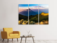 Laden Sie das Bild in den Galerie-Viewer, Leinwandbild 3-teilig Ein Sommer in den Bergen