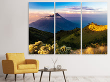 Laden Sie das Bild in den Galerie-Viewer, Leinwandbild 3-teilig Ein Sommer in den Bergen